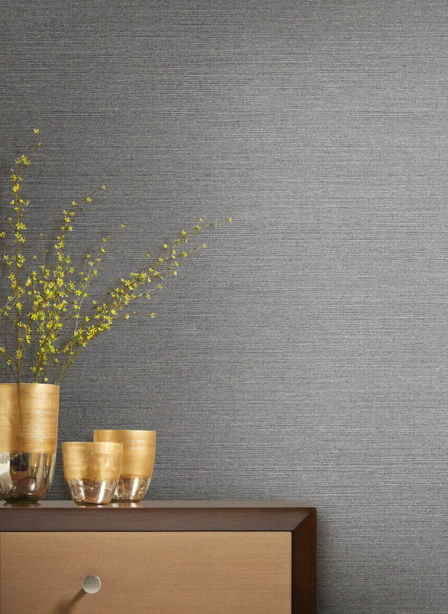 Antonina Vella Dazzling Dimensions Shining Sisal Wallpaper - Silver - Image 3