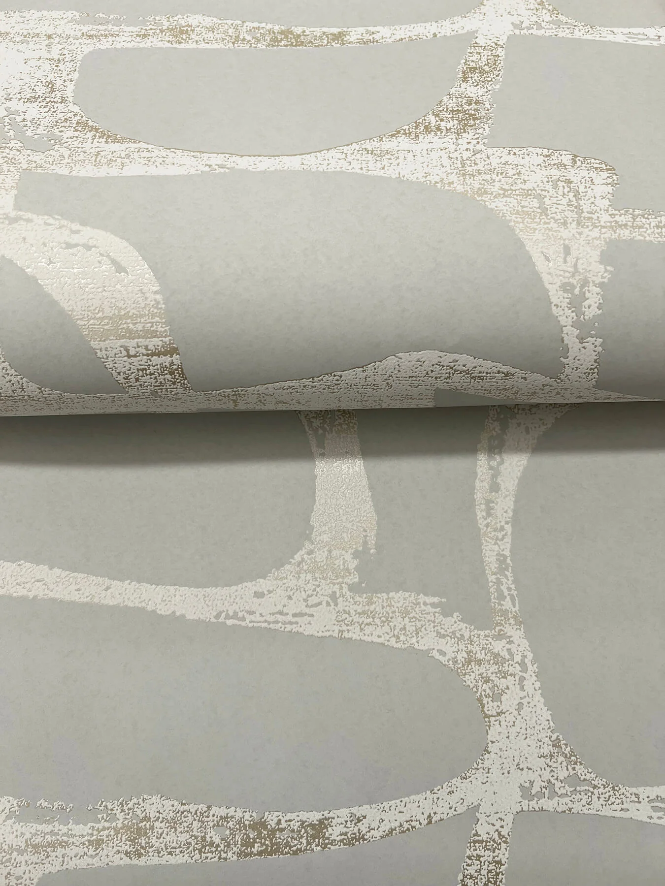 Candice Olson Decadence Craftsman Geometric Wallpaper - Taupe - Image 4