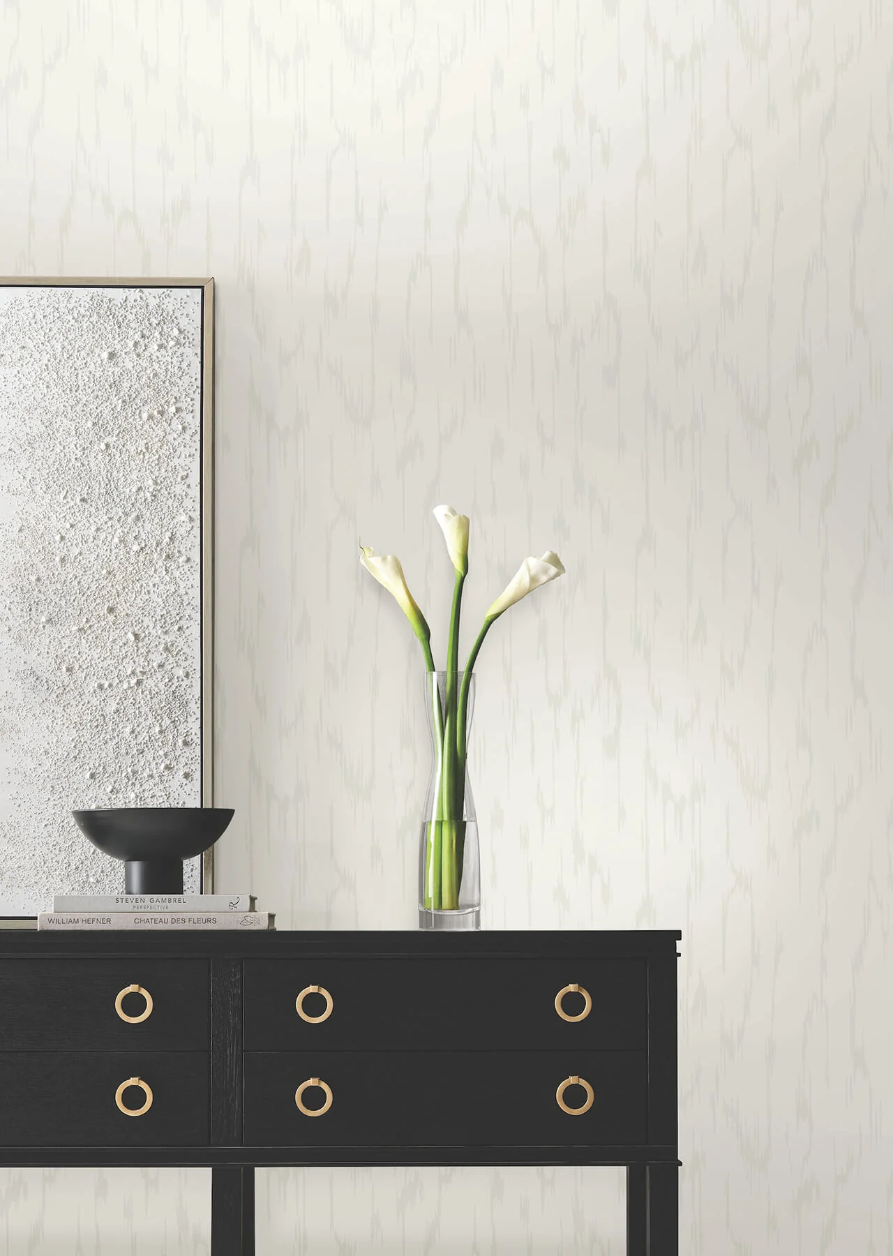Candice Olson Decadence Flowing Wallpaper - White - Image 3