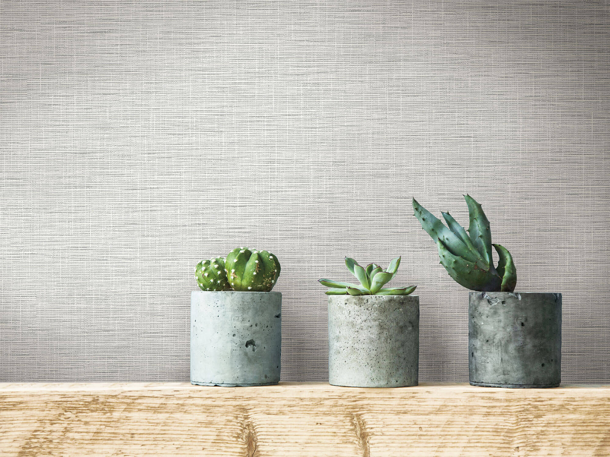 York Simply Farmhouse Silk Linen Weave Wallpaper - Gray - Image 3