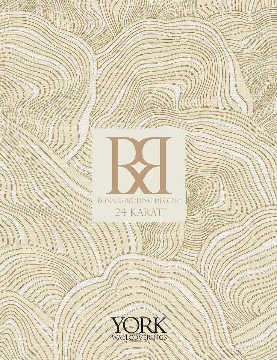 Ronald Redding 24 Karat Horizontal Dry Brush Wallpaper - White & Grey - Image 4