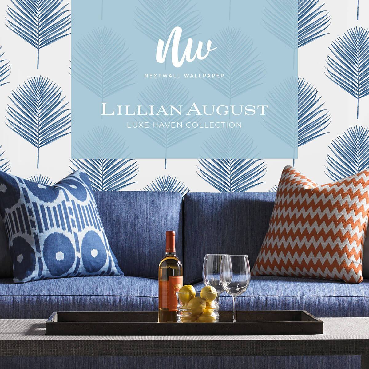 Lillian August Horizon Stripe Peel & Stick Wallpaper - Blue Oasis - Image 4