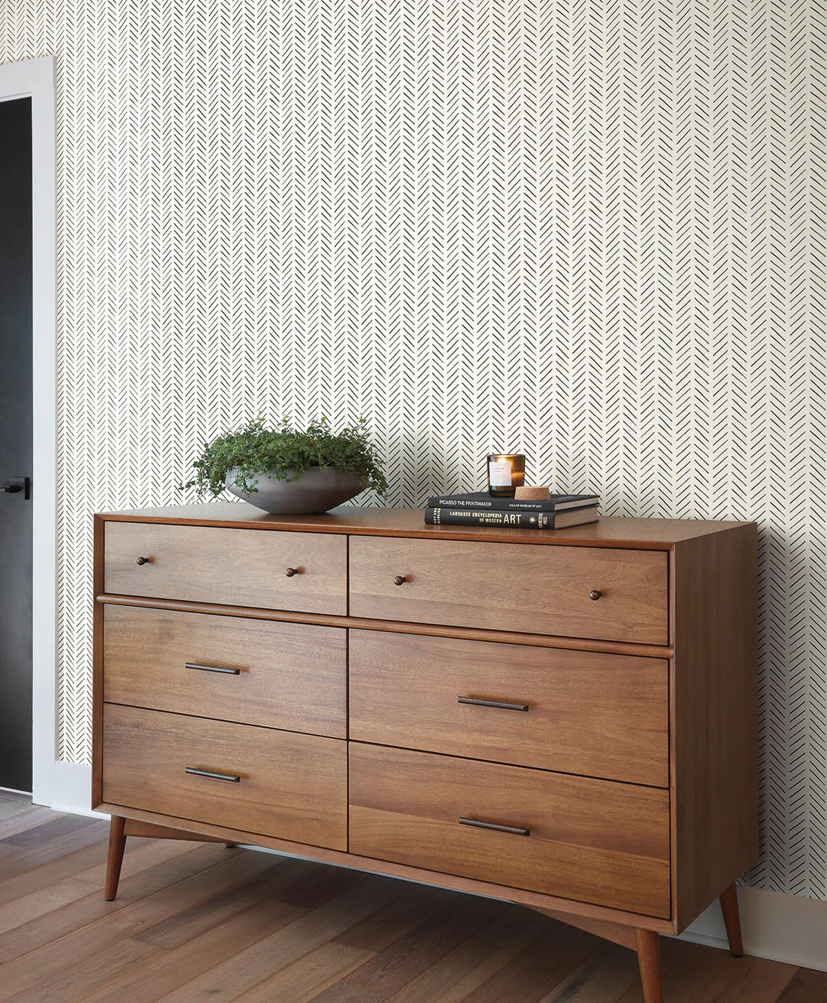 Magnolia Home Pick Up Sticks Wallpaper - Black & White - Image 3