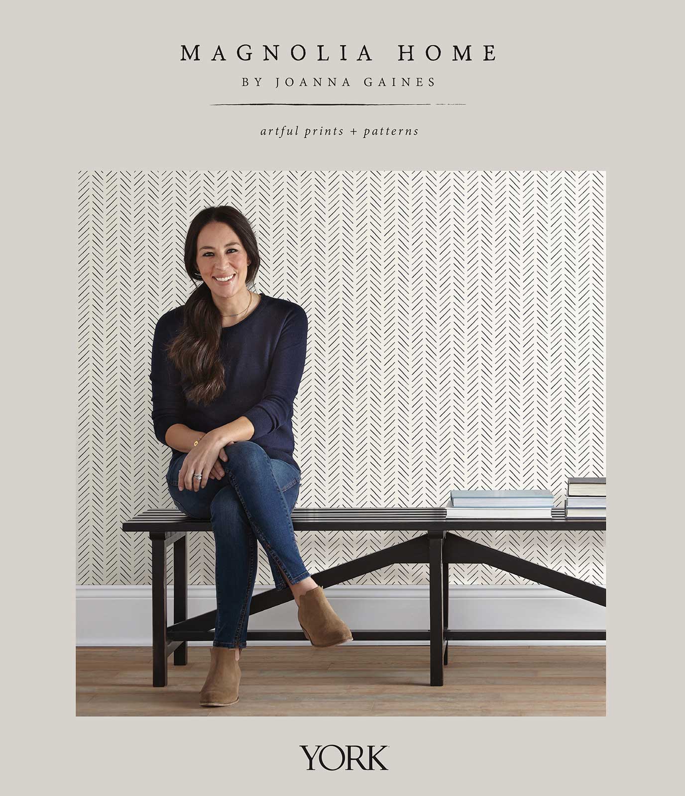 Magnolia Home Willow Wallpaper - Grey - Image 3