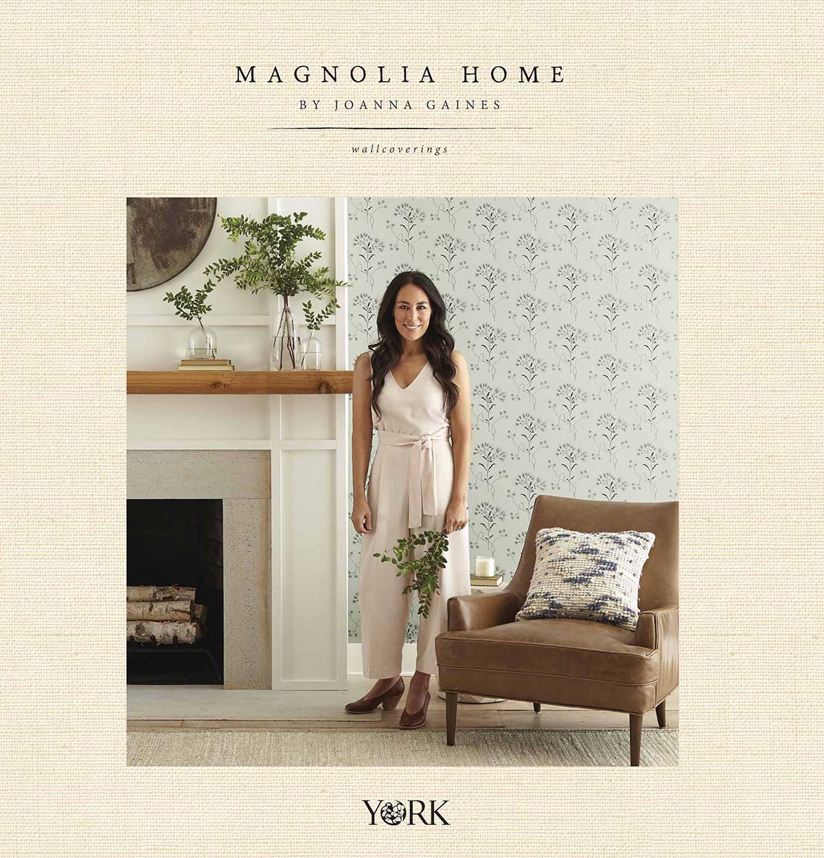 Magnolia Home Handloom Wallpaper - Black - Image 3