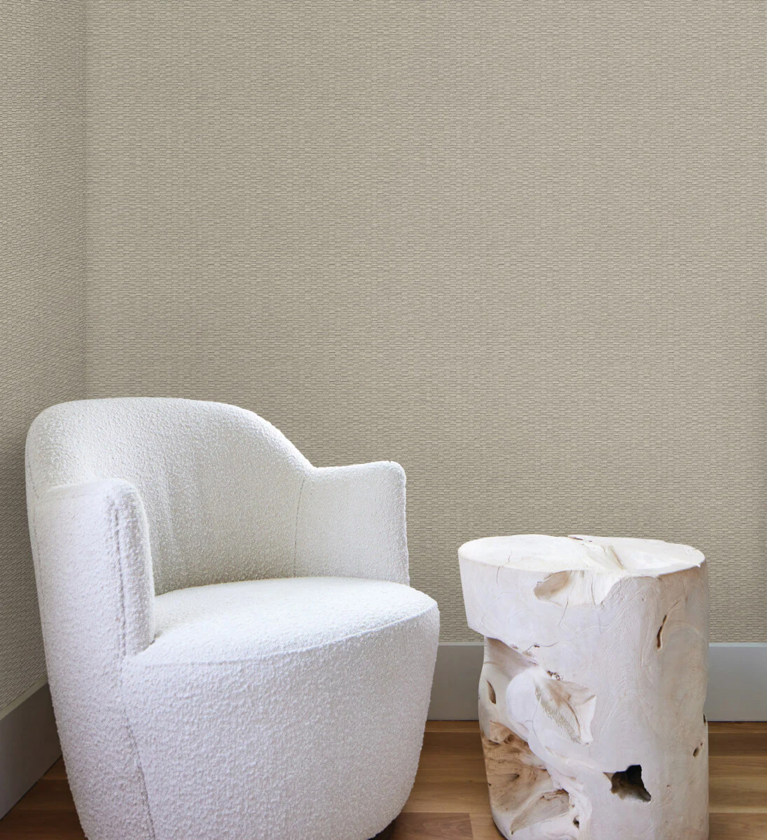 York New Origins Checkerboard Wallpaper - Putty - Image 3