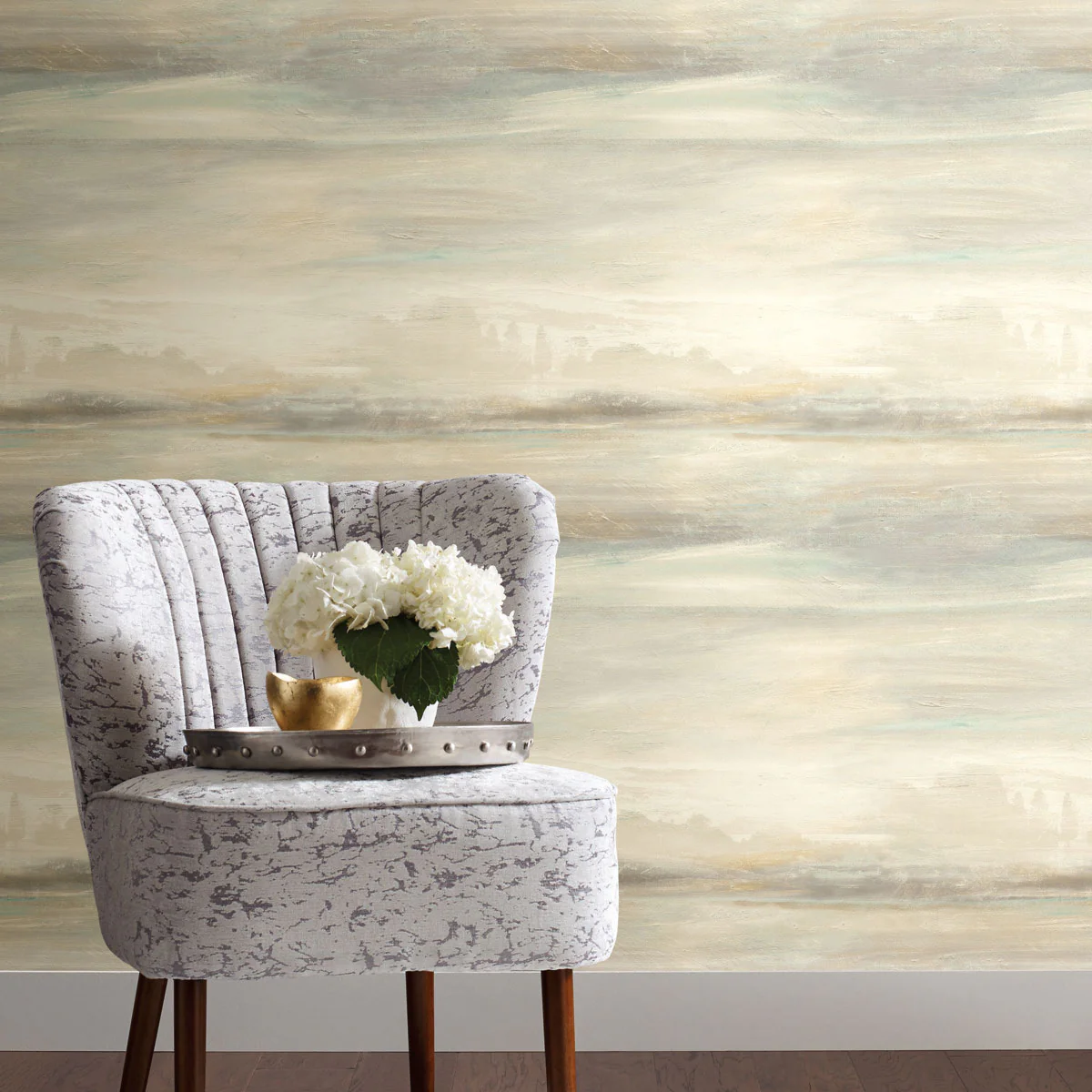 Simply Candice Soothing Mists Scenic Peel & Stick Wallpaper - Beige - Image 3