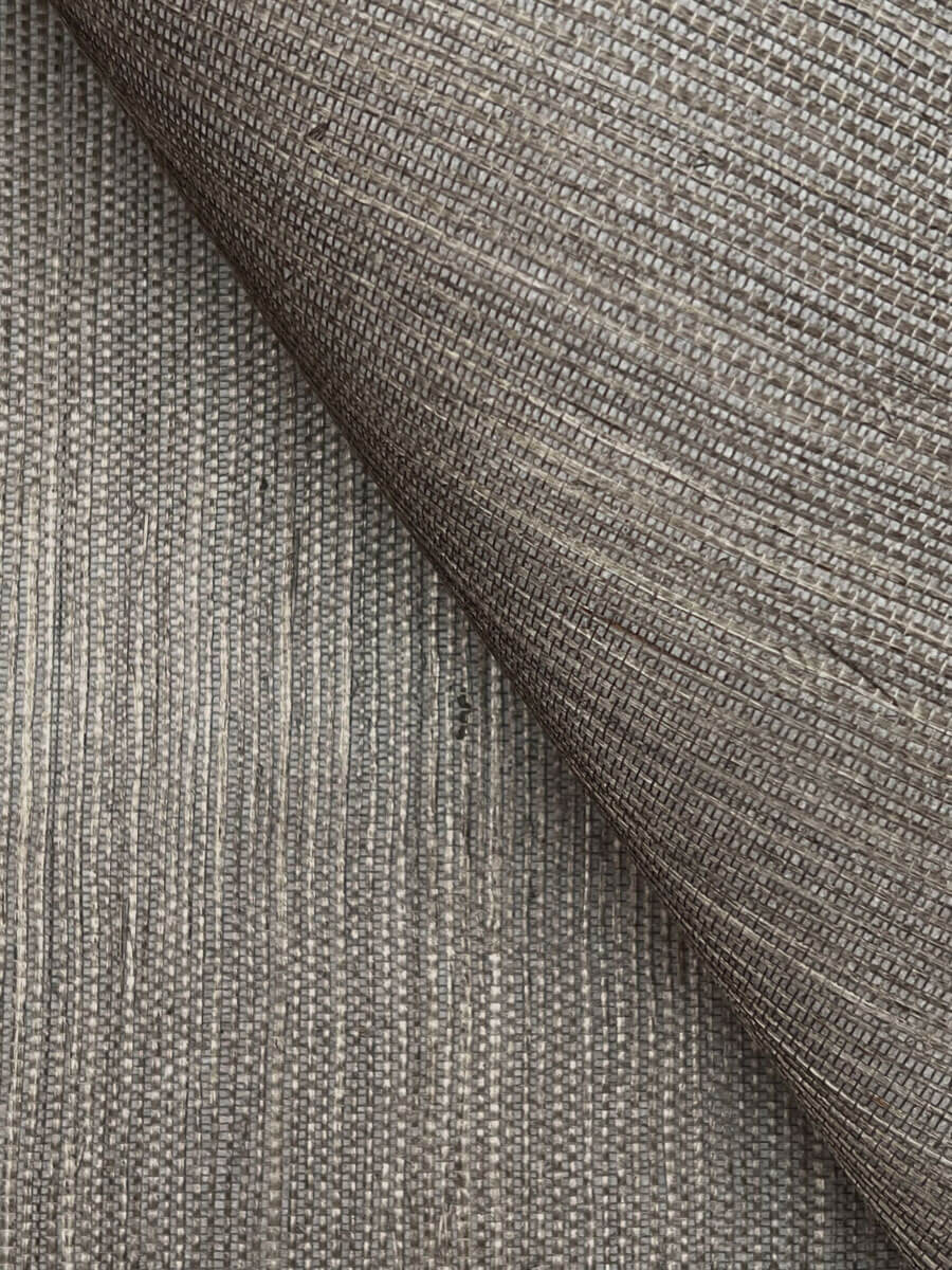 Ronald Redding Tea Garden Imperial Grasscloth Wallpaper - Light Gray - Image 4